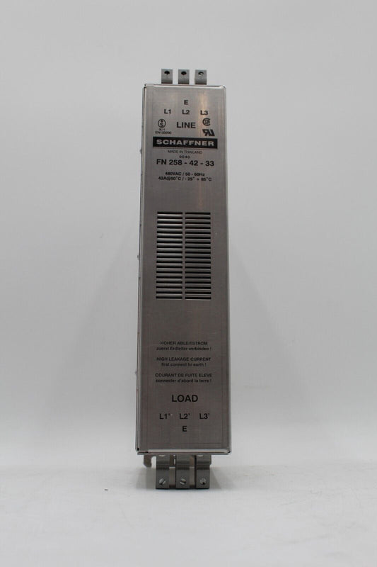 Schaffner FN 258-42-33 42 Amp RFI Power Line Filter