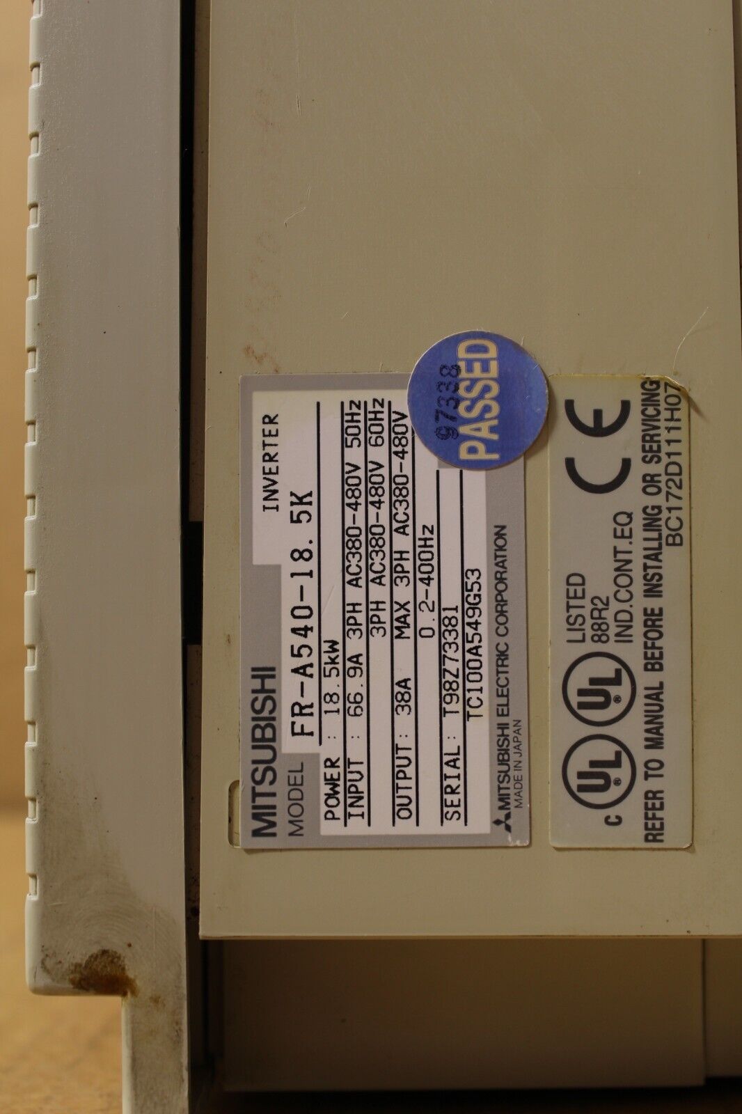 Mitsubishi FR-A540-18.5K Inverter