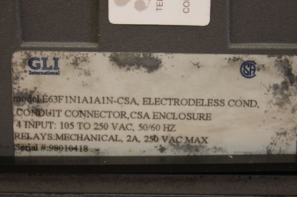 GLI E63F1N1A1A1N-CSA CONDUCTIVITY ANALYZER