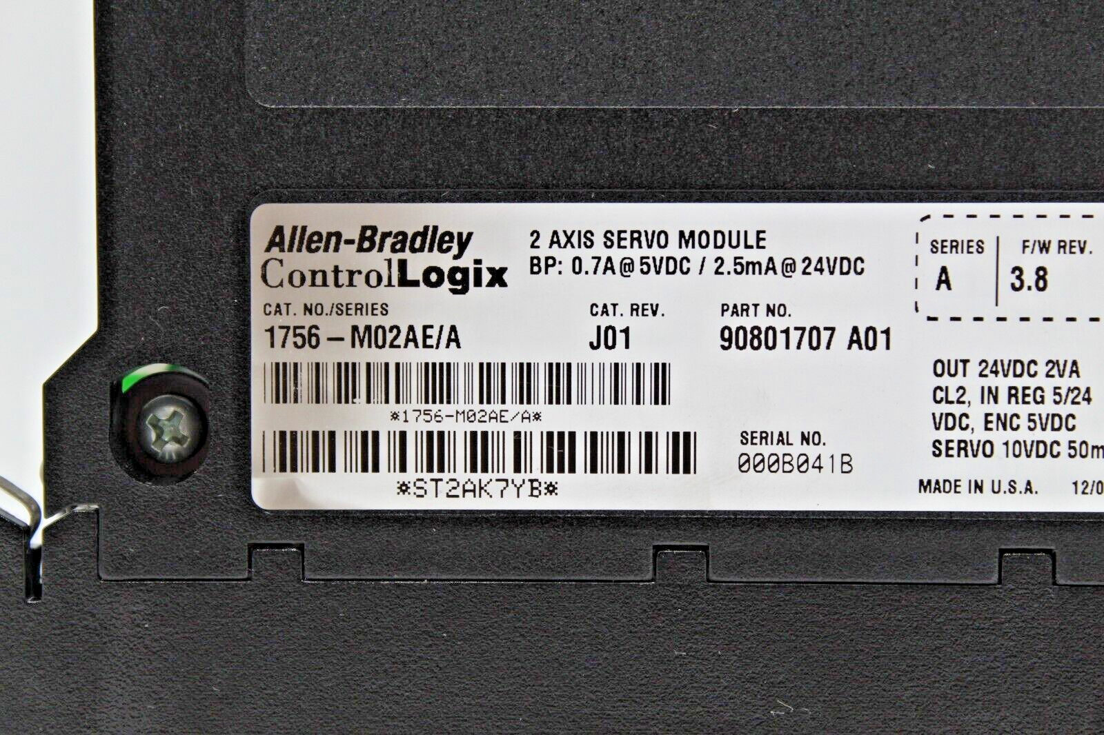 Allen-Bradley 1756-M02AE/A ControlLogix 2 Axis Servo Module