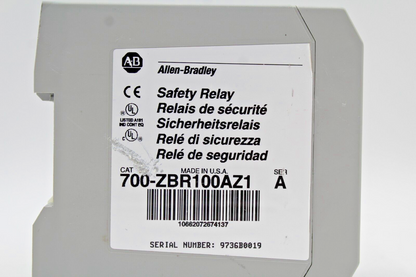 Allen-Bradley 700-ZBR100AZ1 Safety Relay