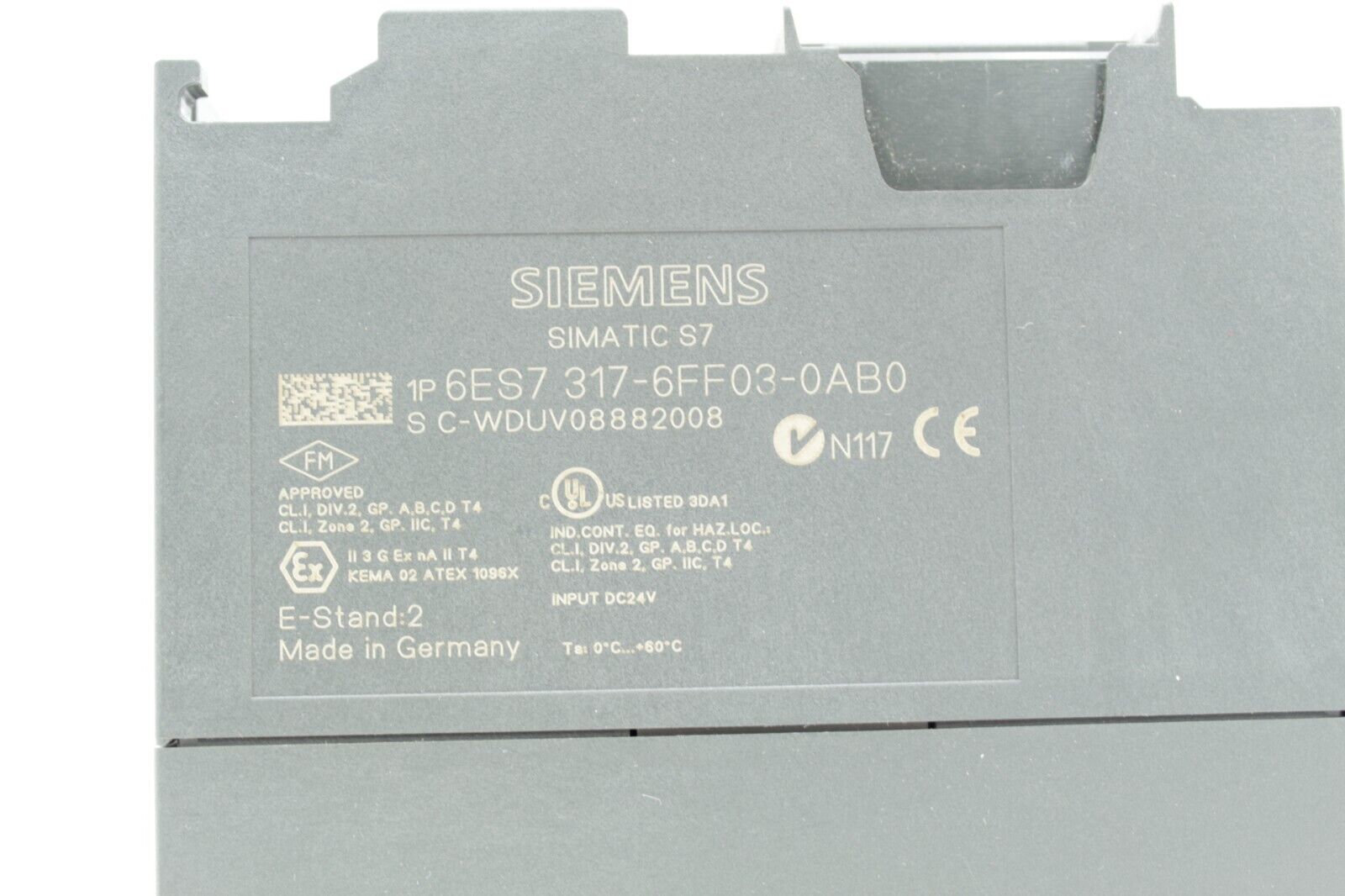Siemens 6ES7 317-6FF03-0AB0 Simatic S7-300 CPU Module