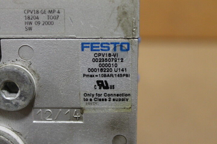 FESTO ELECTRIC CPV18-VI DISTRIBUTION ASSEMBLY