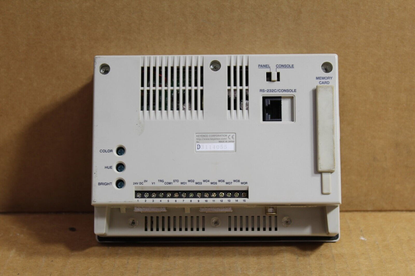 Keyence CV-751P Operator Interface Panel