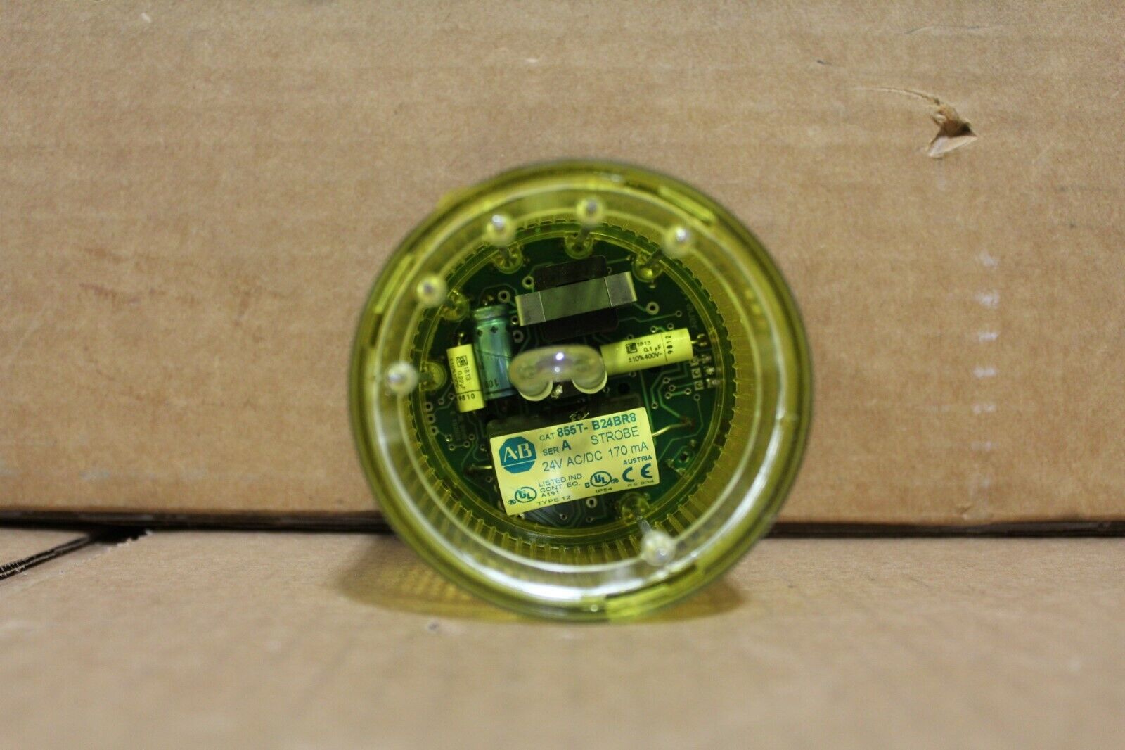 Allen Bradley 855T-B24BR8 Control Tower Yellow Stack Light
