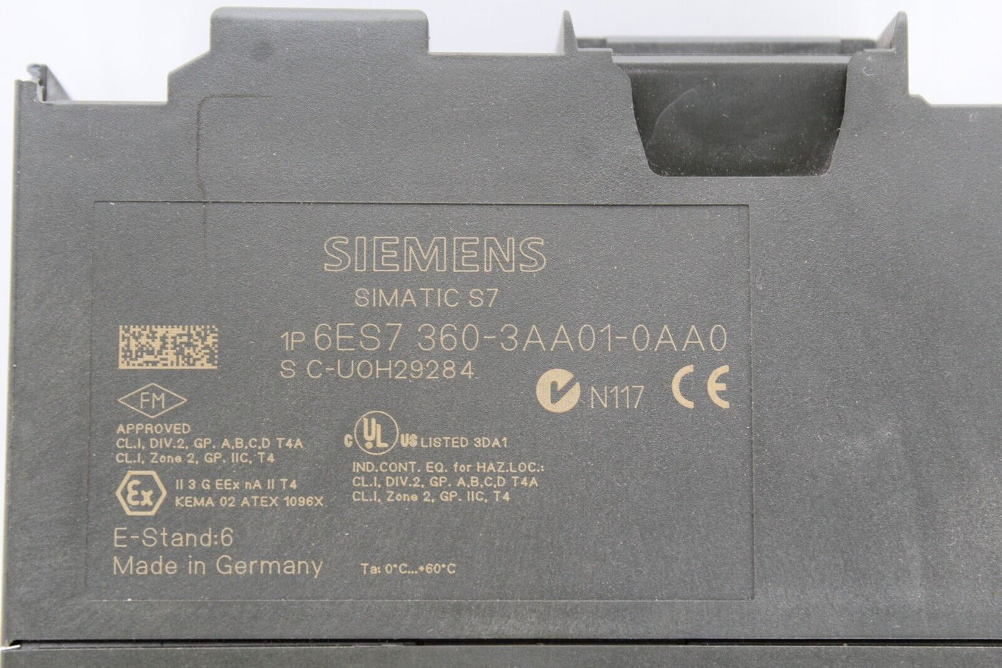 Siemens 6ES7360-3AA01-0AA0 Interface Module No Cover*