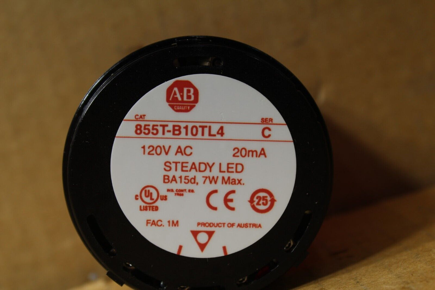 Allen-Bradley 855T-B10TL4 Red Stack Light