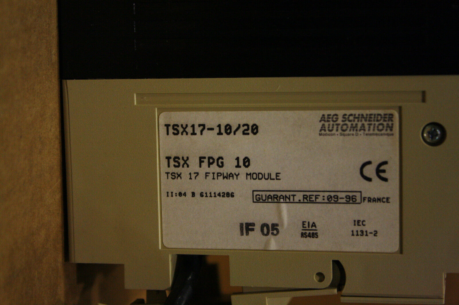 AEG SCHNEIDER TELEMECANIQUE TSXFPG10 FIPWAY MODULE TSX17-10/20