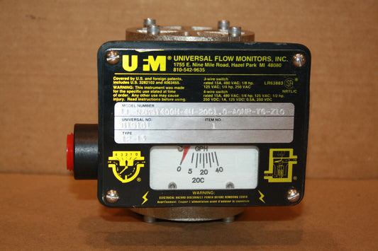 UNIVERSAL FLOW MONITOR B15161 TYPE 12-13 LL-NZM ST40GH-4U-20C1.0-A0NR-TG-Z10