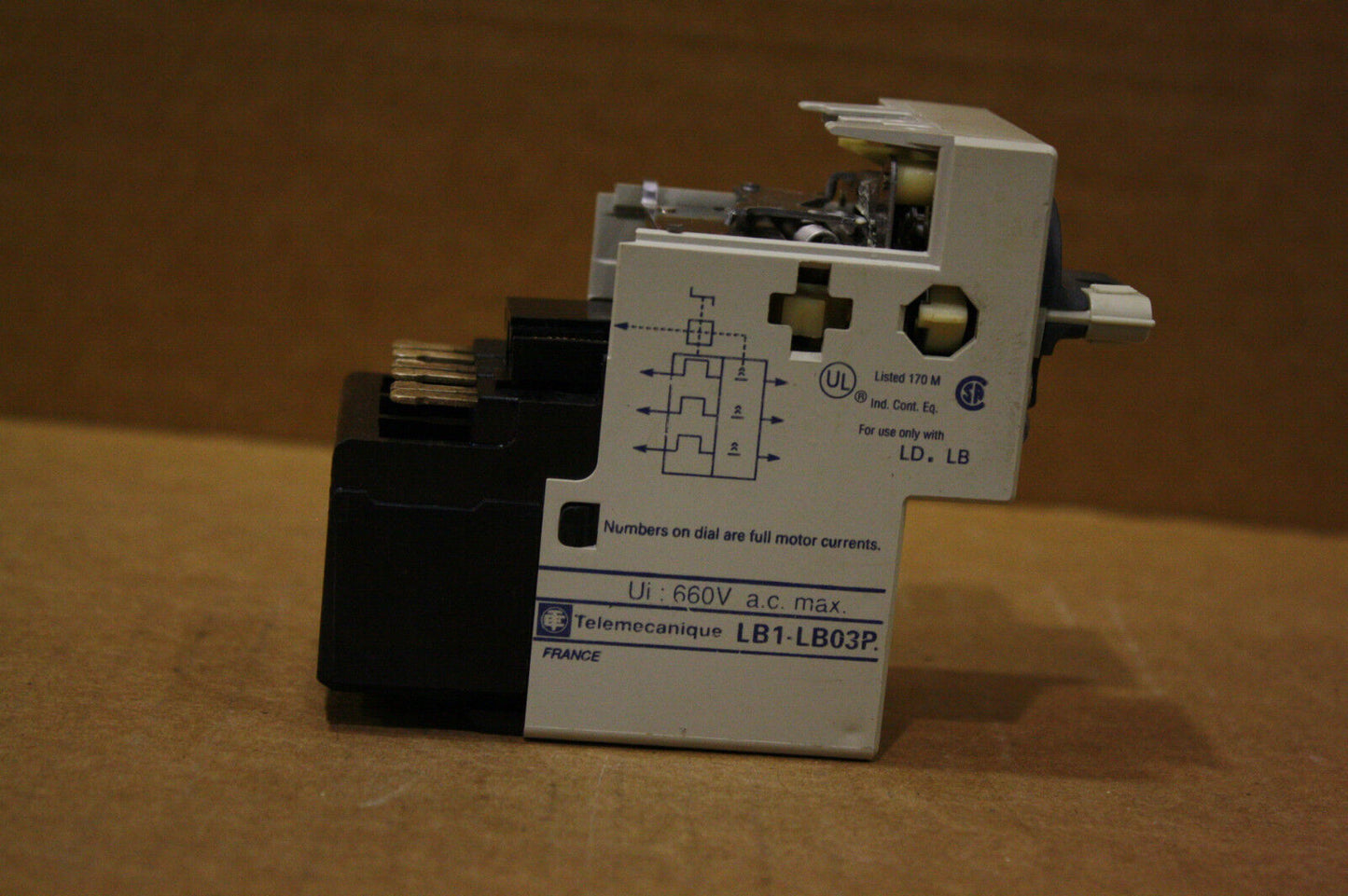TELEMECANIQUE LB1-LB03P06 STARTER OVERLOAD SWITCH
