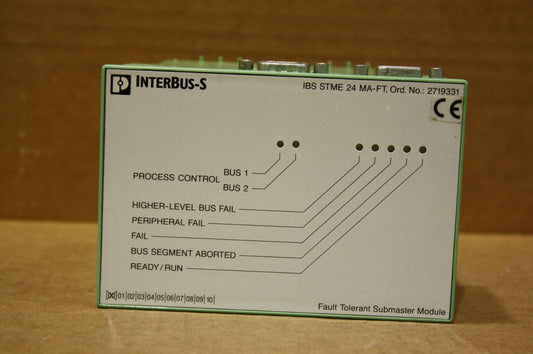 PHOENIX CONTACT IBS-STME-24-MA-FT BUS TERMINAL SUBMASTER MODULE