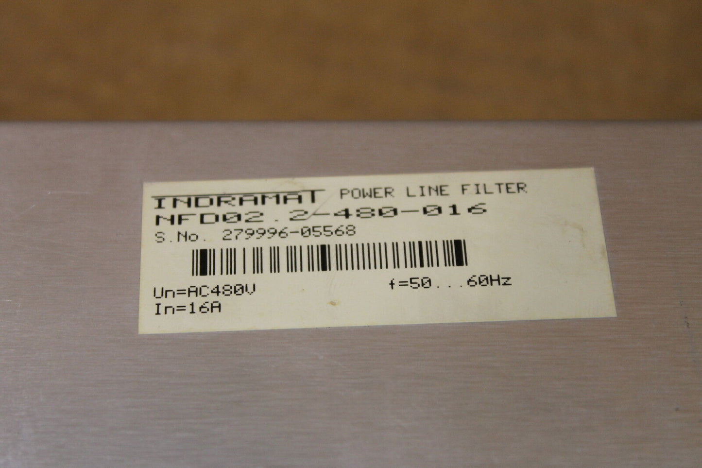 INDRAMAT NFD02.2-480-016 LINE FILTER