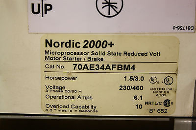 FURNAS 70AE34AFBM4 NORDIC 2000+ MICROPROCESSOR